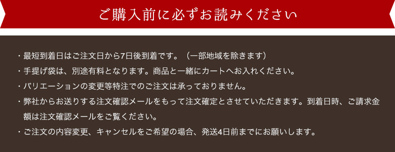 ご購入前に必ずお読みください。